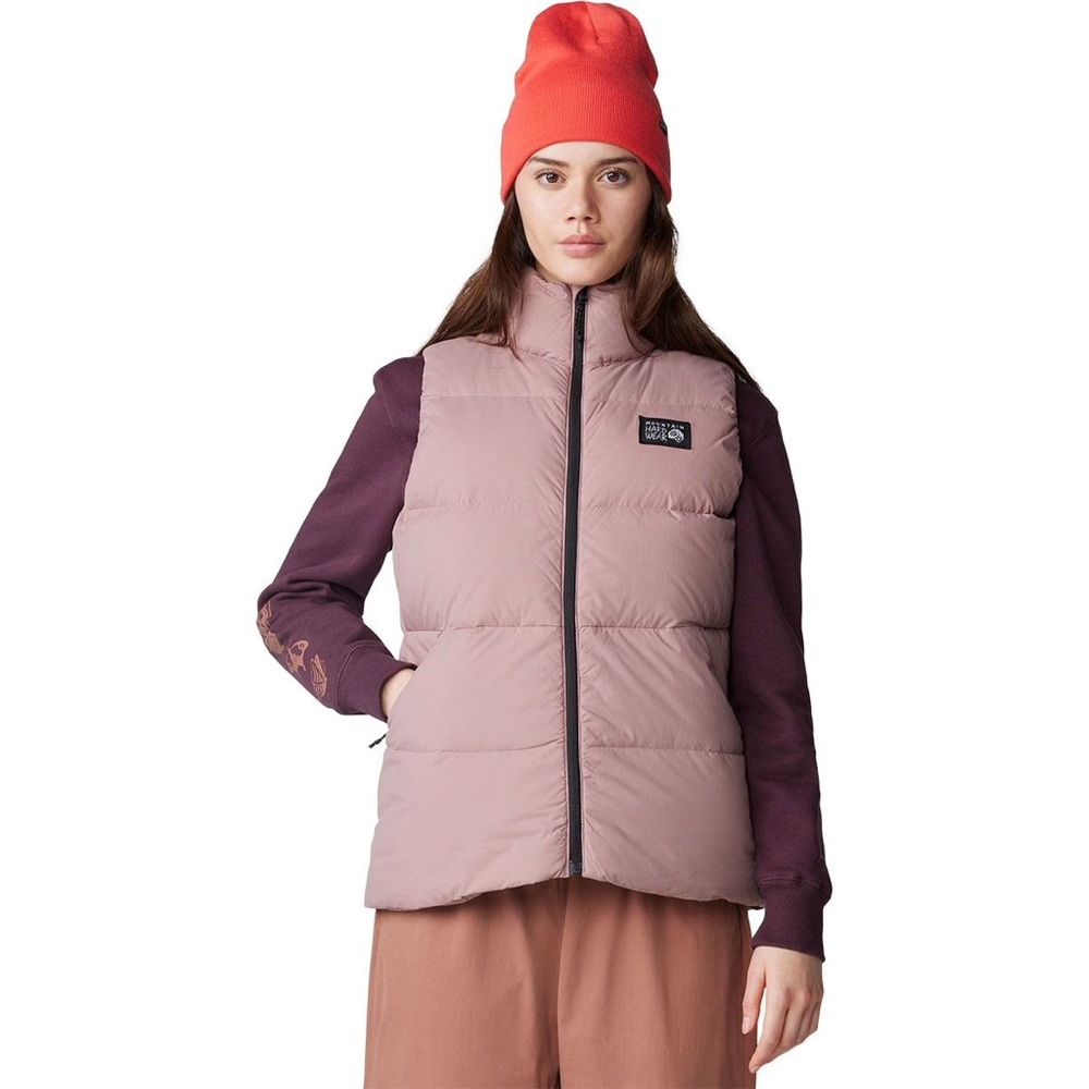Mountain Hardware Nevadan  Women's Smoky Quartz Puffer Down Vest Sz XL NWT